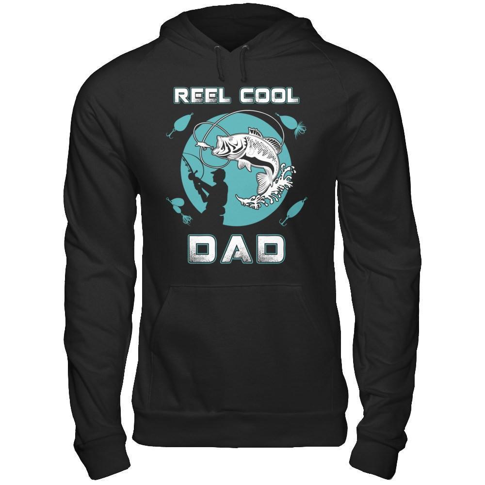 Reel Cool Dad-T-Shirt & Hoodie-Pullover Hoodie-Black