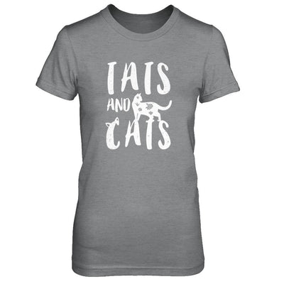 Funny Cat Tats Cat Tattoos Lover-T-Shirt & Tank Top-Women's T-Shirt-Sport Grey