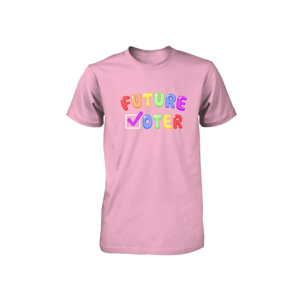 Voting Kids Vote Future Voter Rainbow Youth-Youth Shirt-Toddler T-Shirt-Pink