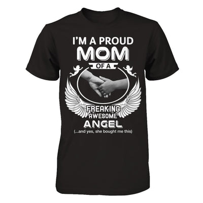 I'm A Proud Mom Of A Freaking Awesome Angel-T-Shirt & Hoodie-Premium T-Shirt-Black