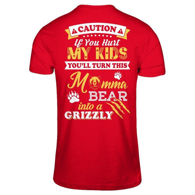 If You Hurt My Kids You'll Turn This Momma Bear-T-Shirt & Hoodie-Premium T-Shirt-Red