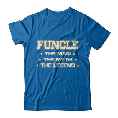 Funcle The Myth The Man The Legend Funny Uncle-T-Shirt & Hoodie-Classic T-Shirt-Royal