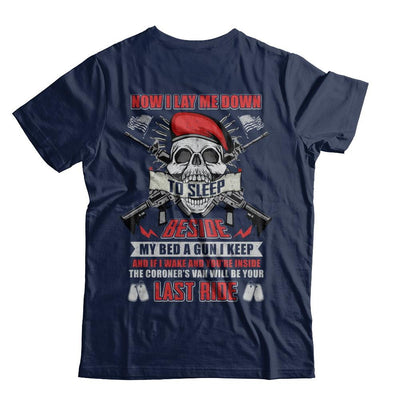 Now I Lay Me Down To Sleep Beside My Bed A Gun I Keep-T-Shirt & Hoodie-Classic T-Shirt-Navy