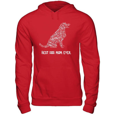 Best Dog Mom Ever Golden Retriever Lovers-T-Shirt & Hoodie-Pullover Hoodie-Red