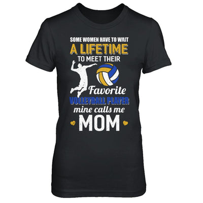 Funny My Favorite Volleyball Player Calls Me Mom-T-Shirt & Hoodie-