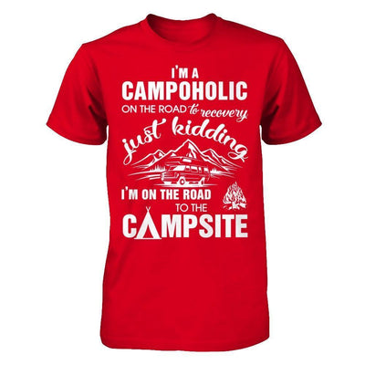 I'm A Campoholic On The Road To Recovery-T-Shirt & Hoodie-Premium T-Shirt-Red