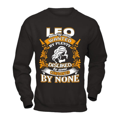 Leo Hated By Many Wanted By Plenty T-Shirt & Hoodie-T-Shirt & Hoodie-Crewneck Sweatshirt-Black