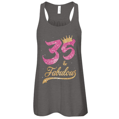 35 And Fabulous 1986 35th Birthday Gift-T-Shirt & Tank Top-