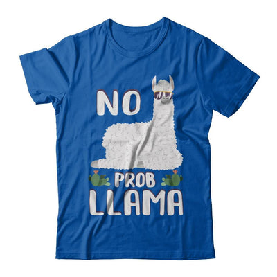No Prob Llama No Drama Mama Alpaca Llamacorn-T-Shirt & Hoodie-Premium T-Shirt-Royal