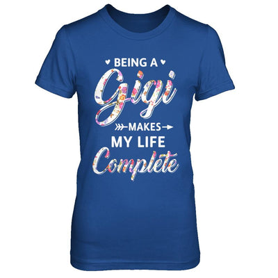 Being A Gigi Makes My Life Complete Mothers Day-T-Shirt & Hoodie-Women's T-Shirt-Royal