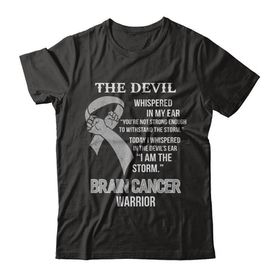 I Am The Storm Support Brain Cancer Warrior Gift-T-Shirt & Hoodie-Classic T-Shirt-Black