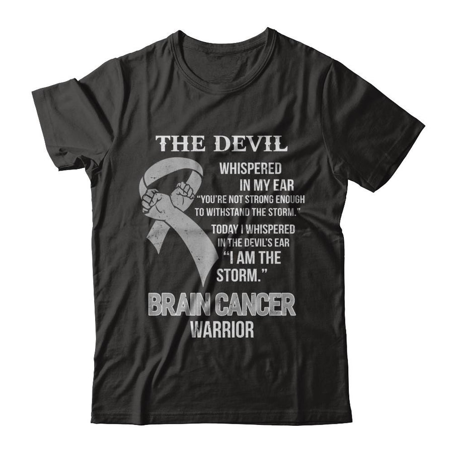 I Am The Storm Support Brain Cancer Warrior Gift-T-Shirt & Hoodie-Classic T-Shirt-Black