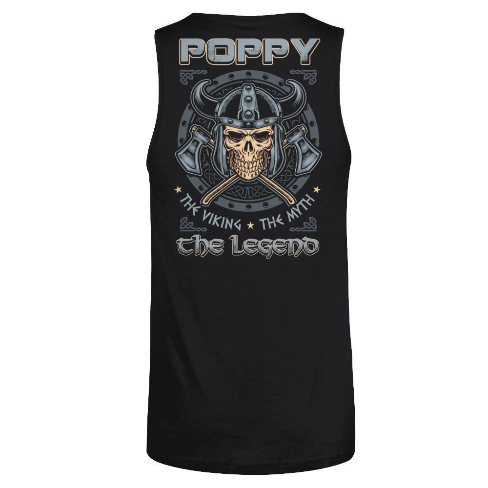 Poppy The Viking The Myth The Legend-T-Shirt & Hoodie-Unisex Tank-Black