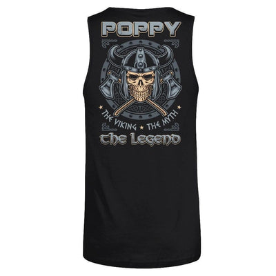 Poppy The Viking The Myth The Legend-T-Shirt & Hoodie-Unisex Tank-Black