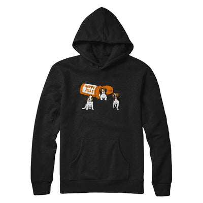 Beagles Happy Pills-T-Shirt & Hoodie-Pullover Hoodie-Black