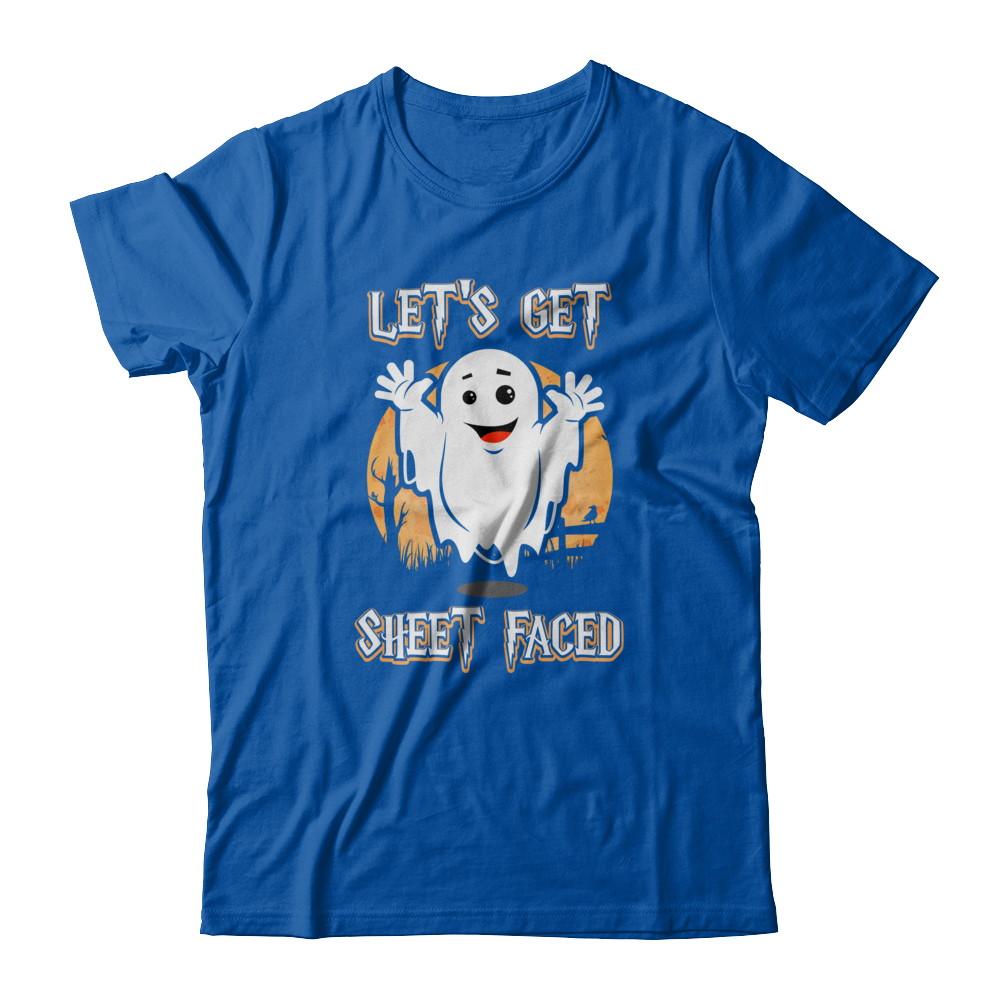 Halloween Let's Get Sheet Faced-T-Shirt & Tank Top-Premium T-Shirt-Royal