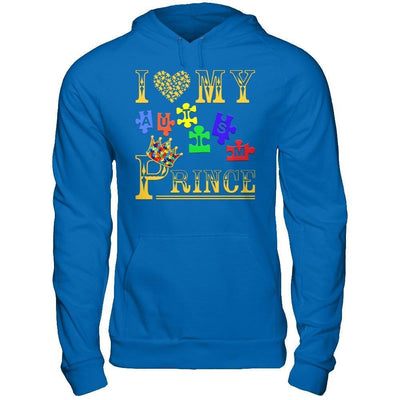 I Love My Autism Prince-T-Shirt & Hoodie-Pullover Hoodie-Royal