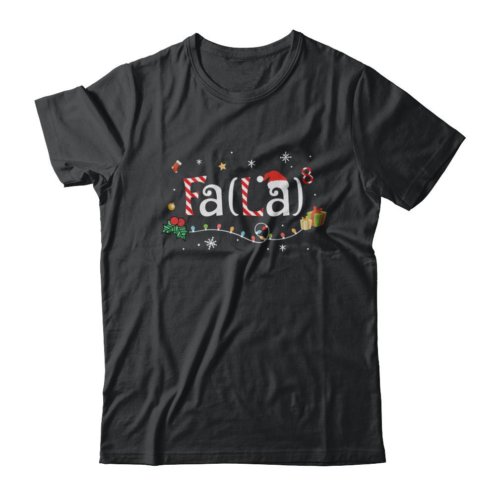 Cute Math Fa La Funny Christmas-T-Shirt & Sweatshirt-Classic T-Shirt-Black