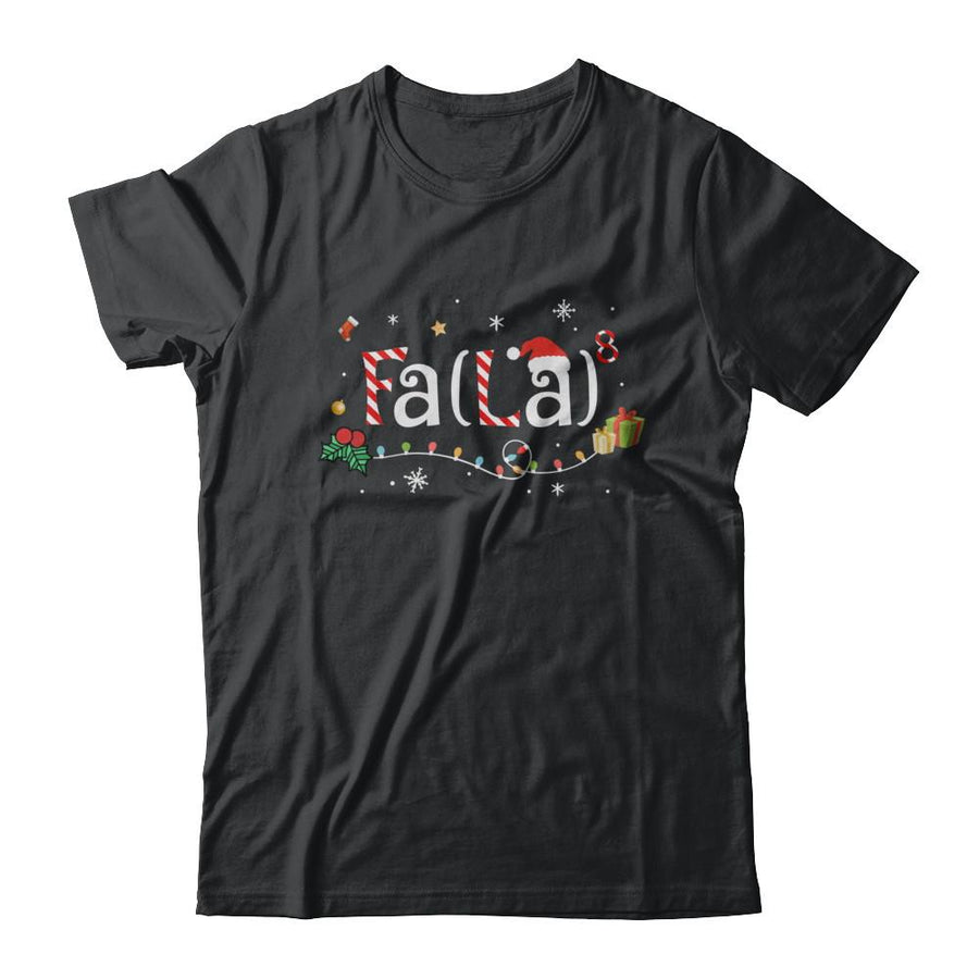 Cute Math Fa La Funny Christmas-T-Shirt & Sweatshirt-Classic T-Shirt-Black