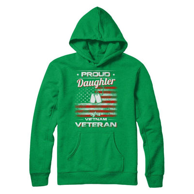 Proud Daughter Of A Viet Nam Veteran-T-Shirt & Hoodie-Pullover Hoodie-Irish Green