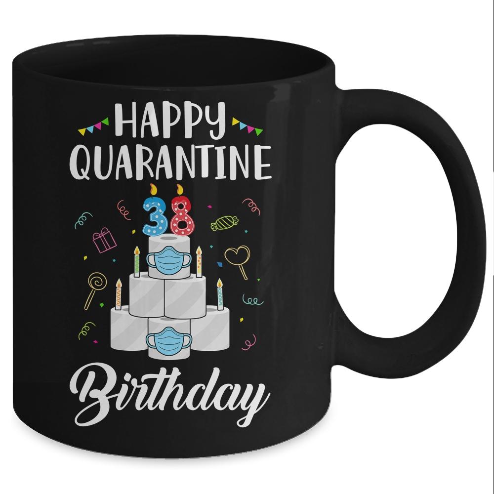 38th Birthday Gift Idea 1983 Happy Quarantine Birthday Mug-Coffee Mug-Mug-Black