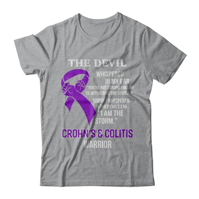 I Am The Storm Support Crohn's Colitis Awareness Warrior Gift-T-Shirt & Hoodie-Classic T-Shirt-Sport Grey