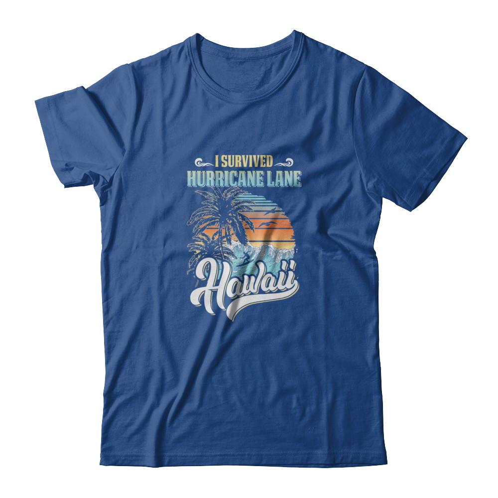 I Survived Hurricane Lane Hawaii-T-Shirt & Tank Top-Classic T-Shirt-Royal