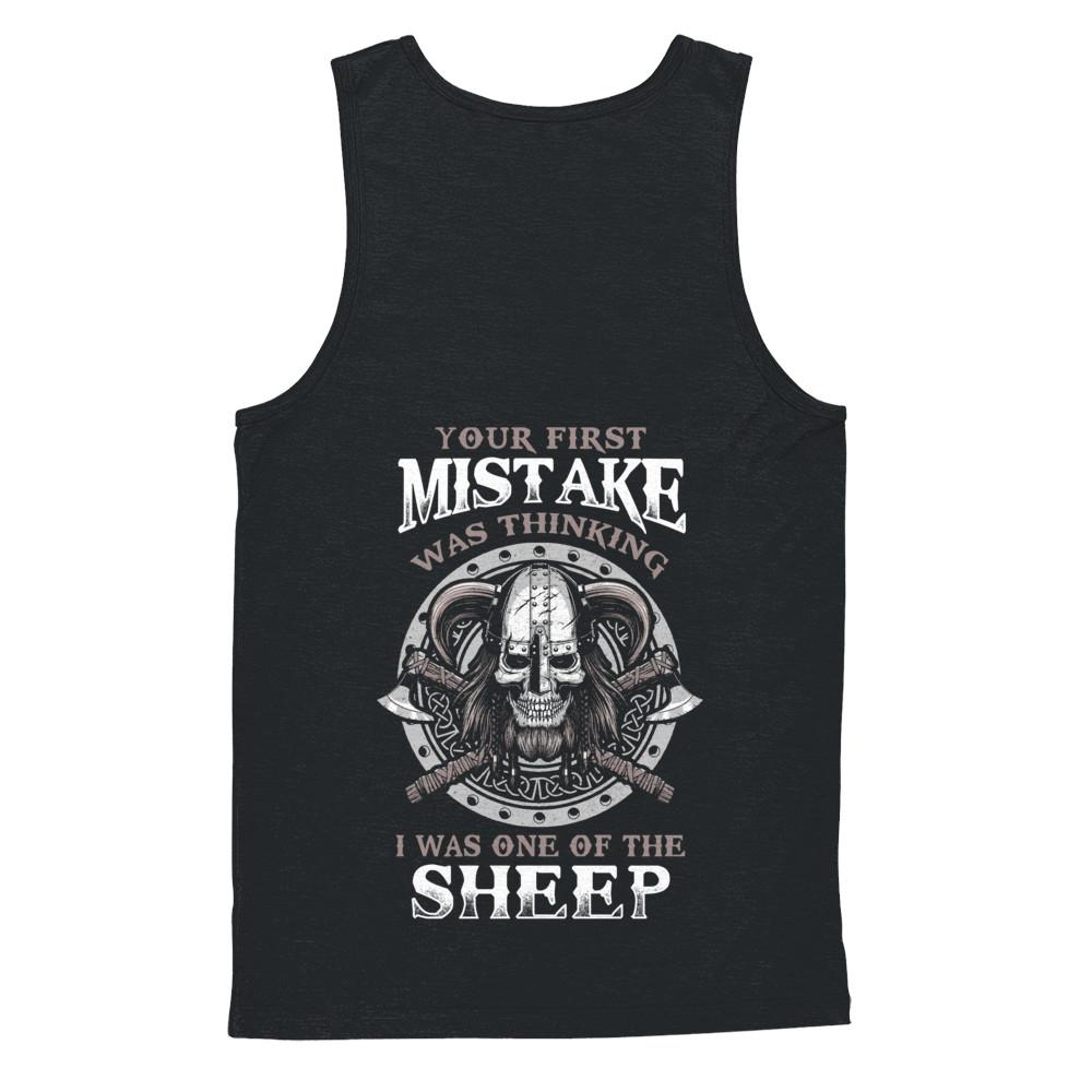 Your First Mistake Was Thinking Valhalla Viking-T-Shirt & Hoodie-Unisex Tank-Black