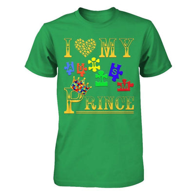 I Love My Autism Prince-T-Shirt & Hoodie-Premium T-Shirt-Kelly Green