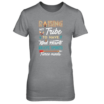 Raising My Tribe To Have Kind Hearts Brave-T-Shirt & Tank Top-Women's T-Shirt-Sport Grey