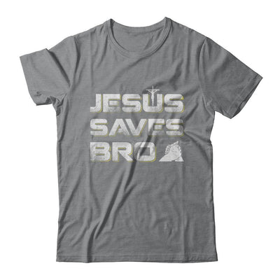 Jesus Saves Bro-T-Shirt & Hoodie-Classic T-Shirt-Sport Grey
