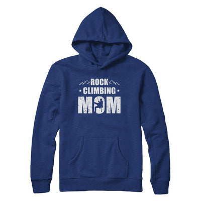 Rock Climbing Mom Distressed Mountain Climber Mothers Day-T-Shirt & Hoodie-Pullover Hoodie-Deep Royal