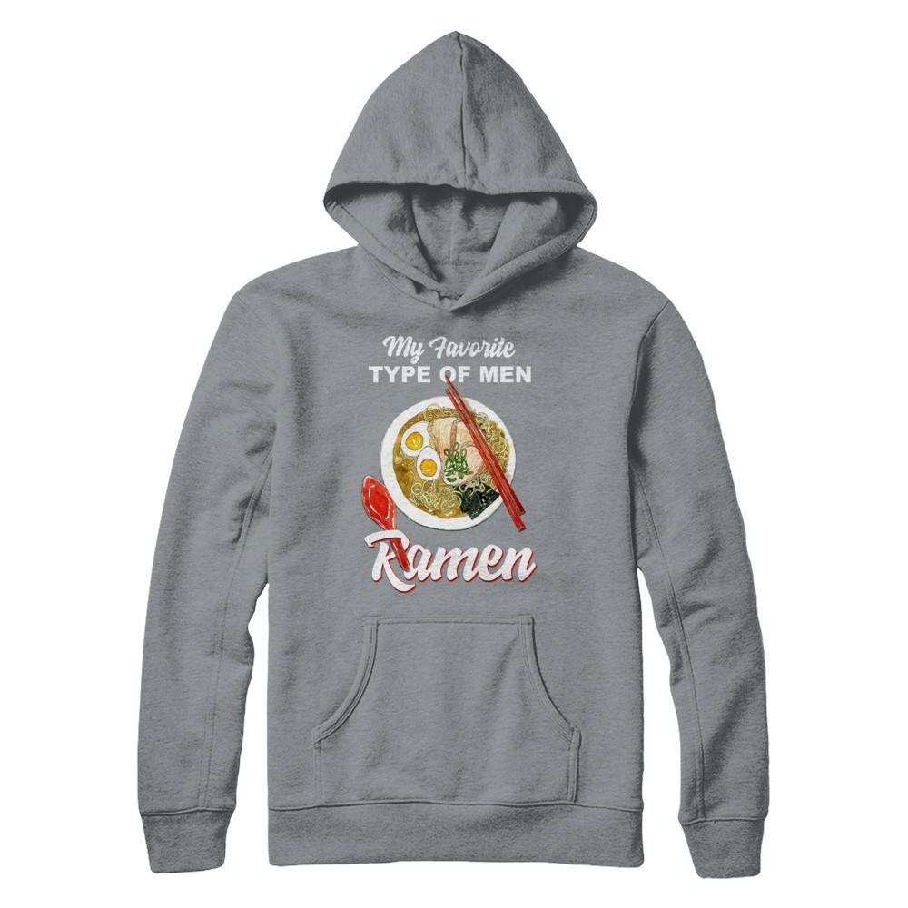 Food Japanese My Favorite Type Of Men Ramen-T-Shirt & Hoodie-Pullover Hoodie-Light Steel