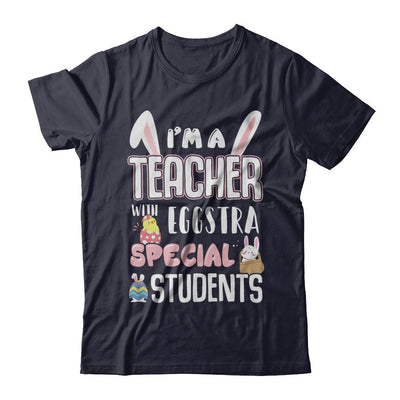 I'm A Teacher With Eggs Special Students Easter-T-Shirt & Hoodie-Premium T-Shirt-Midnight Navy