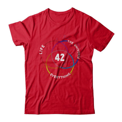 The Answer To Life The Universe And Everything-T-Shirt & Hoodie-Premium T-Shirt-Red