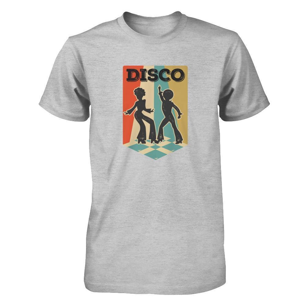 Classic Vintage Retro Style Disco Music-T-Shirt & Tank Top-Premium T-Shirt-Heather Gray