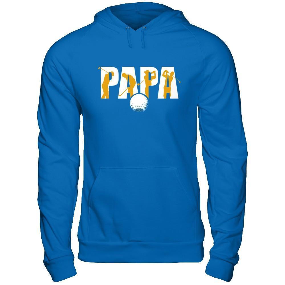Golf Papa Father's Day-T-Shirt & Hoodie-Pullover Hoodie-Royal