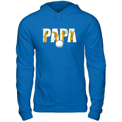 Golf Papa Father's Day-T-Shirt & Hoodie-Pullover Hoodie-Royal