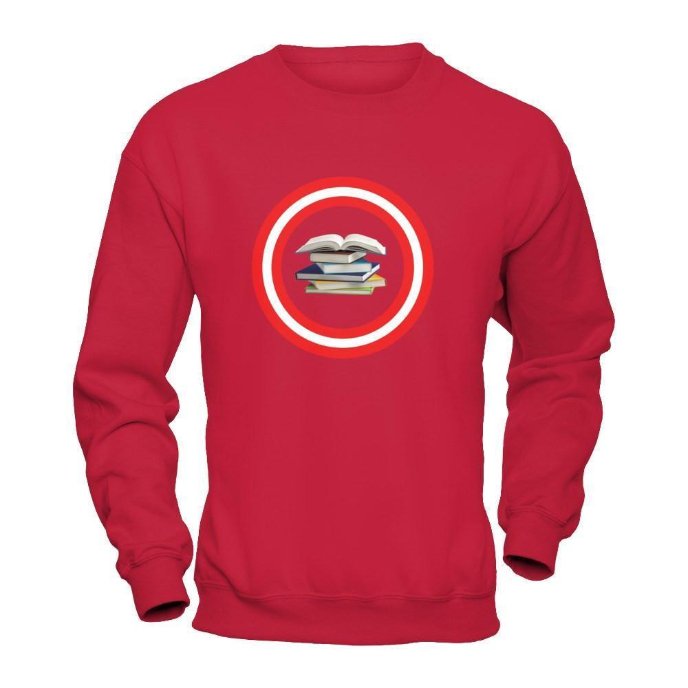 Funny I Love Reading Book Reader Lover-T-Shirt & Hoodie-Crewneck Sweatshirt-Red