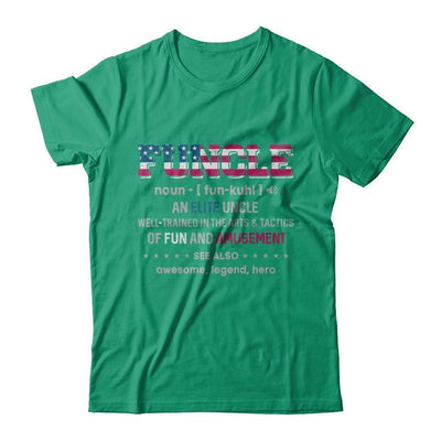 Veteran Funcle Fun Uncle Definition Military-T-Shirt & Hoodie-Classic T-Shirt-Kelly Green