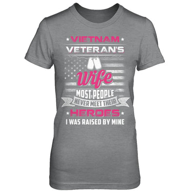 Vietnam Veteran's Wife I Was Raised By Mine-T-Shirt & Hoodie-Women's T-Shirt-Sport Grey