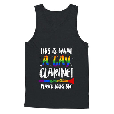 This Is What A Gay Clarinet Player Looks Like LGBT-T-Shirt & Hoodie-Unisex Tank-Black