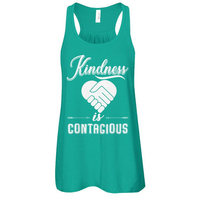 Kindness Is Contagious-T-Shirt & Tank Top-Women's Flowy Racerback Tank-Kelly