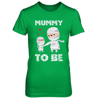 Cute Funny Mummy To Be Pregnant Mom Halloween-T-Shirt & Hoodie-Women's T-Shirt-Irish Green