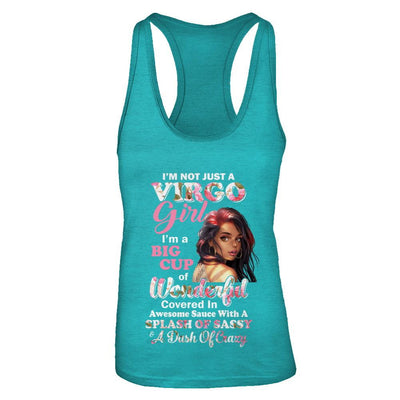 I'm Not Just A Virgo Girl August September Birthday Gifts-T-Shirt & Tank Top-Women's Ideal Racerback Tank-Tahiti Blue