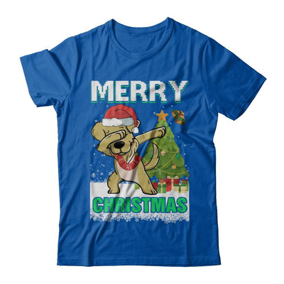 Cute Golden Retriever Claus Merry Christmas Ugly Sweater-T-Shirt & Sweatshirt-Premium T-Shirt-Royal