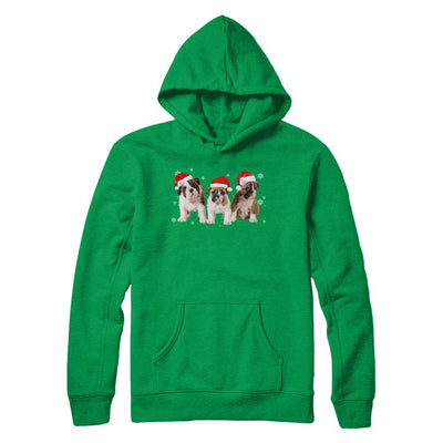 Funny Bulldogs Puppies Christmas Dog Gift-T-Shirt & Hoodie-Pullover Hoodie-Irish Green