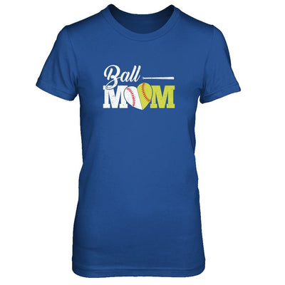 Funny Softball Mom Baseball Mom Mothers Day-T-Shirt & Tank Top-Women's T-Shirt-Royal
