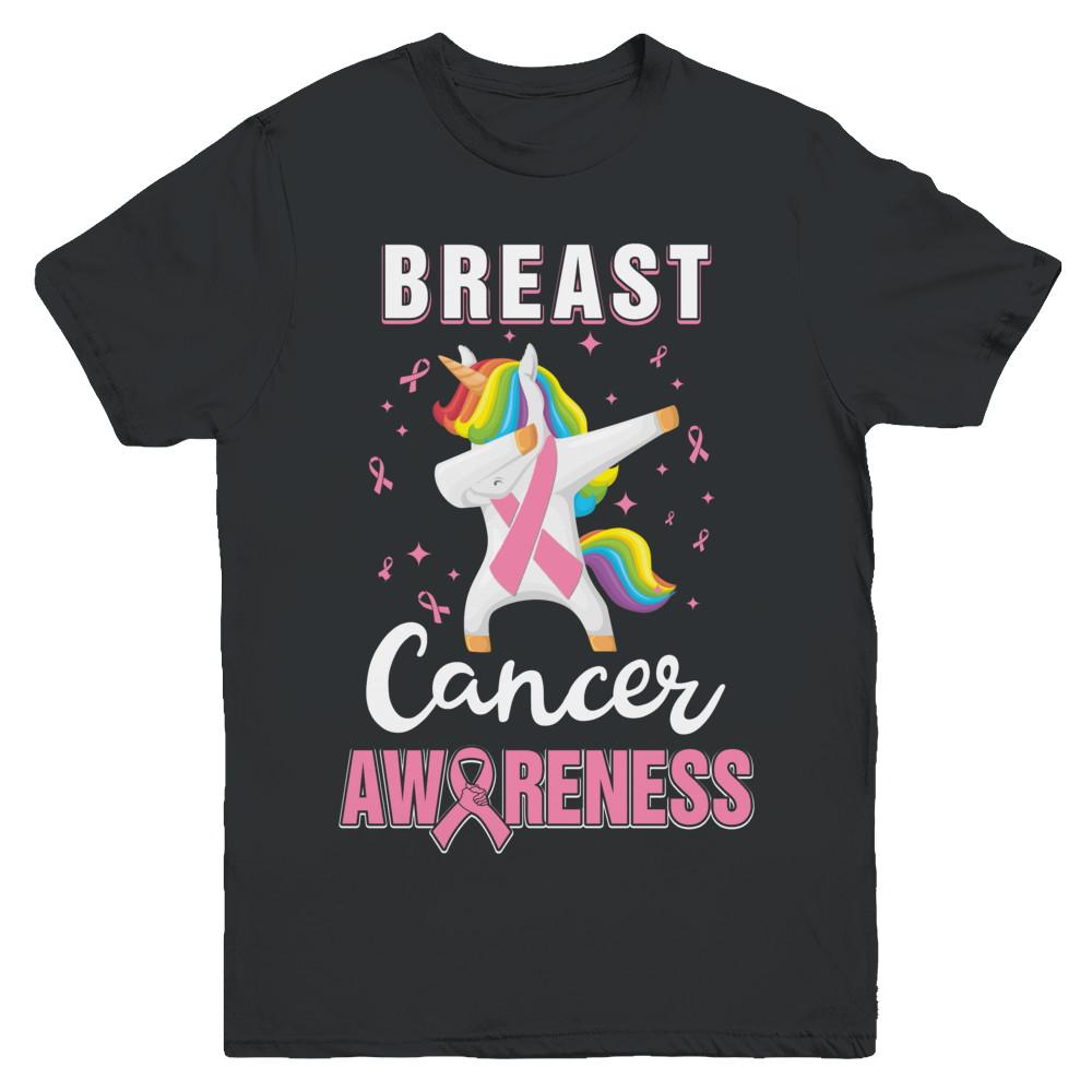Inspirational Breast Cancer Awareness Unicorn Support Youth