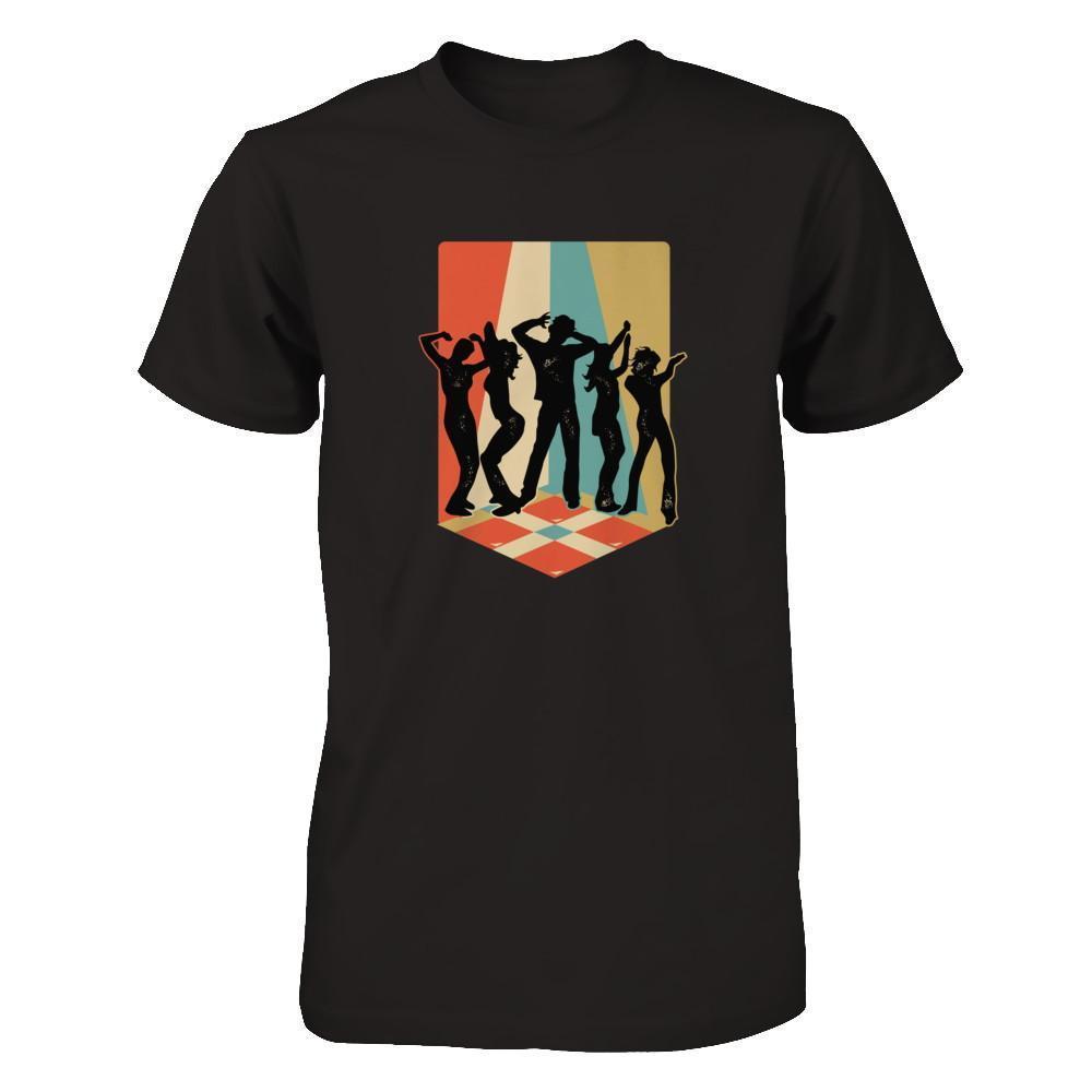 Classic Vintage Retro Style Dance Music-T-Shirt & Tank Top-Premium T-Shirt-Black